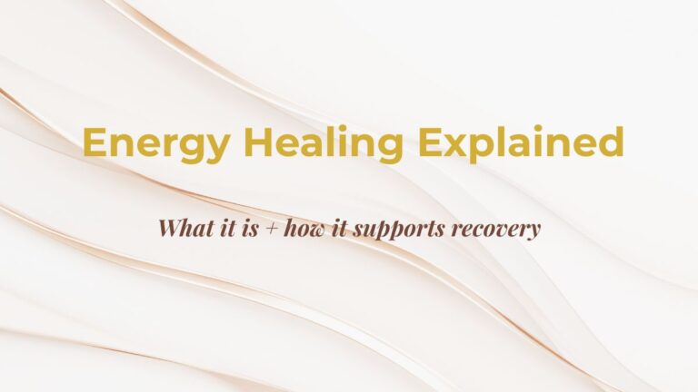 Energy Healing Explained text on a soft abstract background