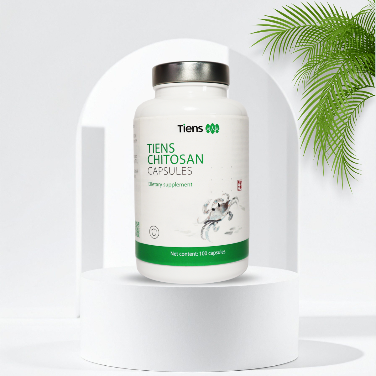 TIENS Chitosan Capsules dietary supplement bottle used by Dr. Nnenna Ndika during her TIENS Journey
